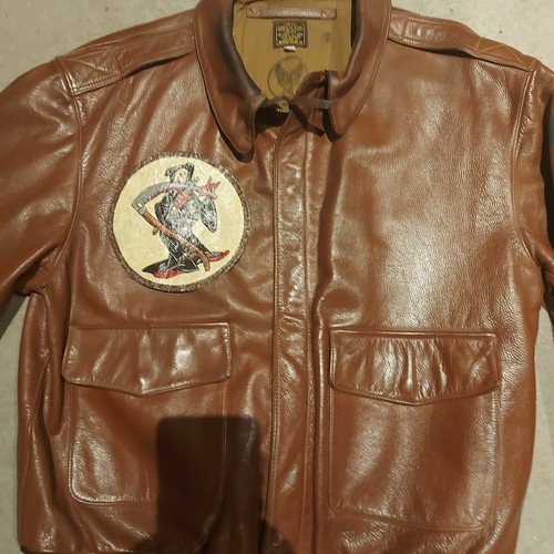 Leather jacket size 42 - leather,