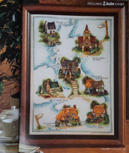 Cross stitch charts cottages - stitch, charts:
