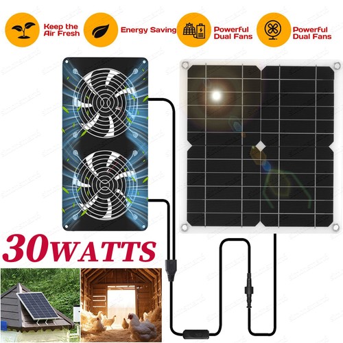 Solar powered fan 12v - 12v, 30w