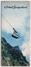 Vintage Central Switzerland Travel Tourist Brochure Map Great Images 1950s