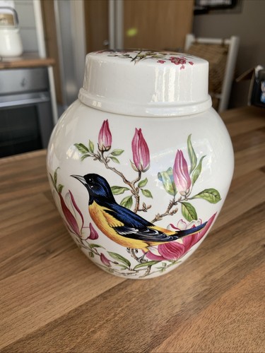 Vintage songbirds ginger jar - vintage,