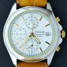 Pulsar  Chronograph 7T62-X034 Watch  With Alarm Function