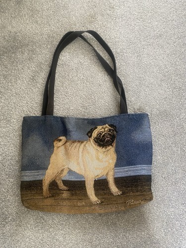 Vintage pug dog - dog, handbag