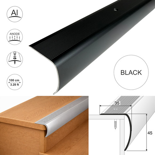 Aluminium stair nosing - stair,