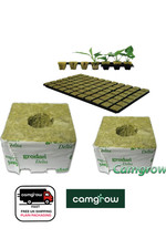 Grodan  Rockwool Rooting Cubes - Tray 77, Delta Blocks 3" & 4"  Seeds & Cuttings
