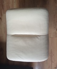 ekornes stressless magic footstool in cream leather