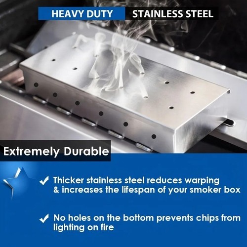 Bbq smoke box stainless - bbq,