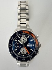 IWC AQUATIMER CHRONO 44mm BLUE FACE WITH FULL STAINLESS STEEL STRAP  IW376704