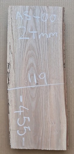Live edge ash - slab, hardwood