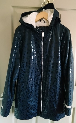 Girls navy leopard print - girls,