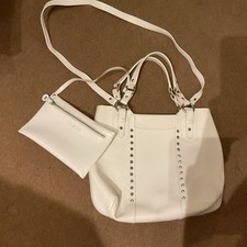 Russell & Bromley White Studded Tote Bag With Purse