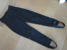 Ladies Ronhill black cycling stirrups trousers, size 8