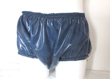 Latex Rubber Knickers Panties Full Brief Loose Fit Shiny Pants Underwear Panty