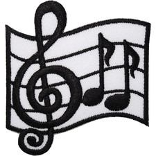 Music Notes Patch Iron Sew On
