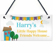 Playhouse Wendy House Door Sign Bedroom Plaque PERSONALISED Gift