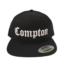 Compton Snapback Hat 3D Embroidery Cap Yupoong NWA Eazy E Adjustable Black White