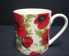 Extra Large Fine Bone China One 1 Pint Pot Mug Rik's Poppy
