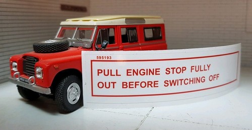 Land rover diesel engine pull - land,