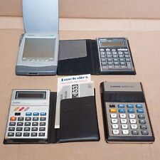 4x Vintage Casio Calculators