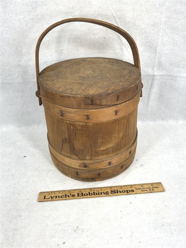 Antique firkin wooden - antique,