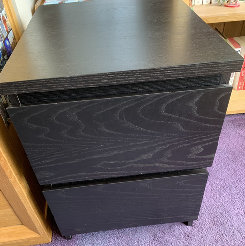 Ikea malm black drawer - malm,