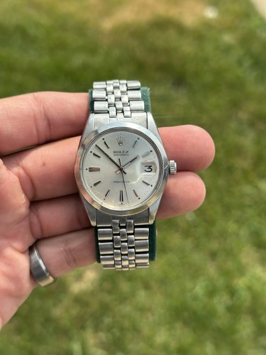 Rolex oysterdate 6694 silver - rolex,