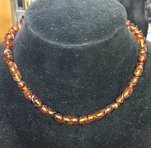 Crown trifari brown amber - crown,