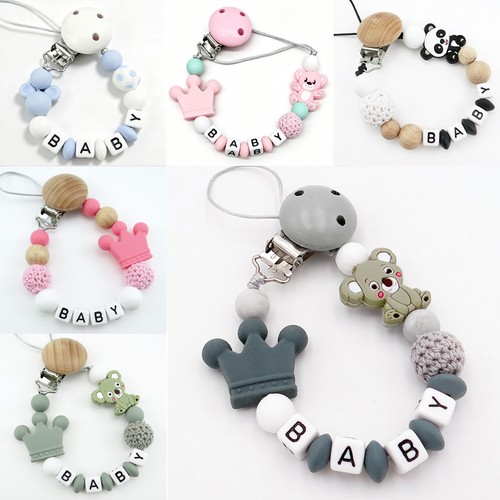 Personalised name dummy clip - personalised,