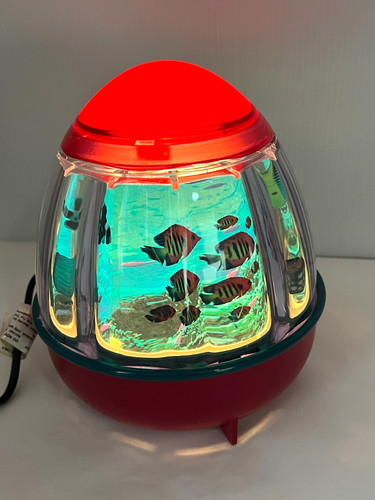 Vintage fish rotating aquarium - rotating,