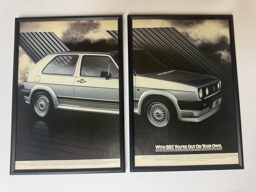 Framed mk2 golf gti bbs - mk2,