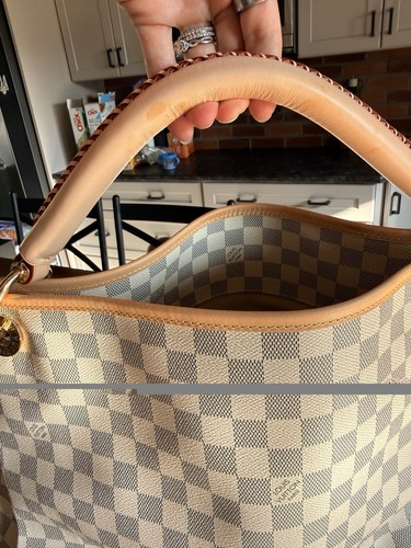 White check leather large tote - white,