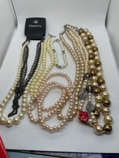 Faux Pearl Necklaces and Bracelets