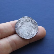 Hammered Silver Coin Charles 1st Shilling c 1633 AD