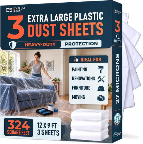 Pack clear plastic dust - 3,