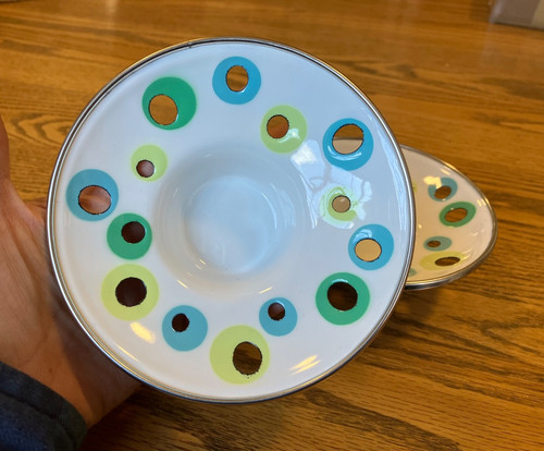 Vintage emalj ikea votive - emalj,