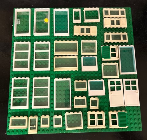 Lego white windows - and, door