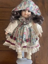 Porcelain Doll Brown Curly
