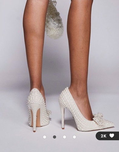 Azalea wang ivory pearl shoes - wang,