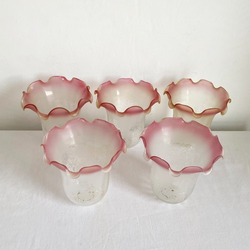 Vintage pink frosted glass - vintage,