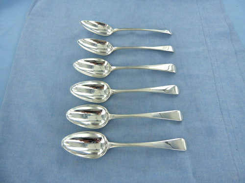 Antique set six sterling - of,