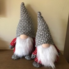 Large Grey Nordic Fabric Gonk