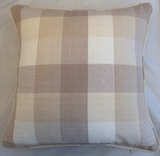 A 16 Inch cushion cover in Laura Ashley Mitford Nutmeg Fabric