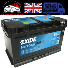 Exide 110 AGM Car Battery EK800 12V 80Ah - VW etc - Next Day Delivery