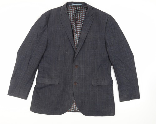 Next mens blue plaid - plaid, wool