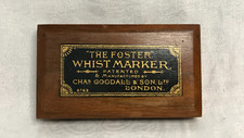 Antique wood Whist Marker, The Foster. Card game accessory.