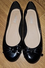 Brand New Without Box, Black Ballerina Style Slip On Shoes, Size 5