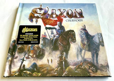 Saxon - Crusader - DELUXE CD with 9 Bonus Tracks in Hard Back Book Case - NEW !