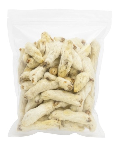 100 natural rabbit feet for - natural,