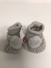 John Lewis Children's Pom Sock Top Slipper Size 12-18 Months