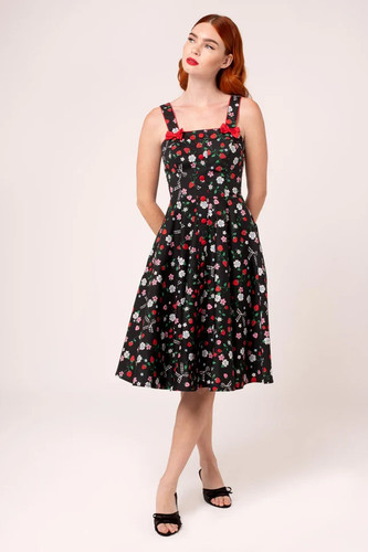Hell bunny isobel dress - bunny, medium